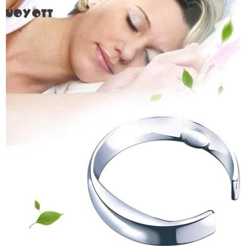 Reflexology Therapy Acupressure Anti Snore Ring Treatment Against Snoring Device Snore Stopper Finger Ring Sleeping Aid