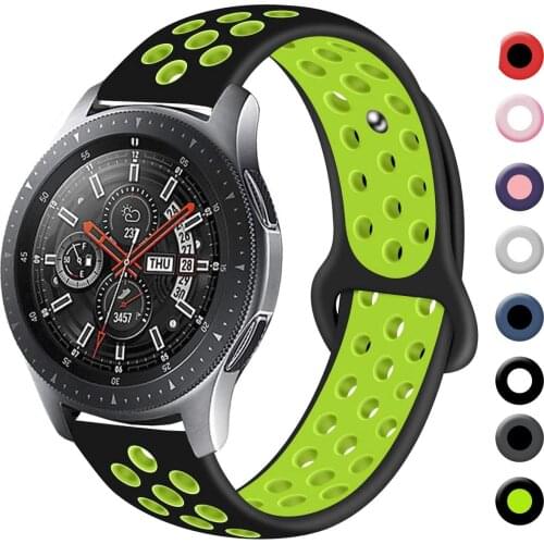20mm/22mm Watch strap for Samsung gear s3 Frontier Galaxy watch 3/46mm/42mm/Active 2 Strap silicone bracelet huawei GT 2/2e/pro