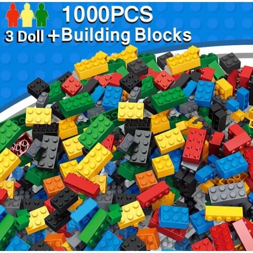 Building Blocks 1000pcs DIY City Creative Bricks Toys model Compatible With Educational Bulk Bricks Gift for Children