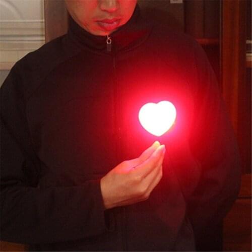Heart Shape Light Glowing Toy Magic Toy Used With Glowing Fingers Thricks Kids Toy Stage