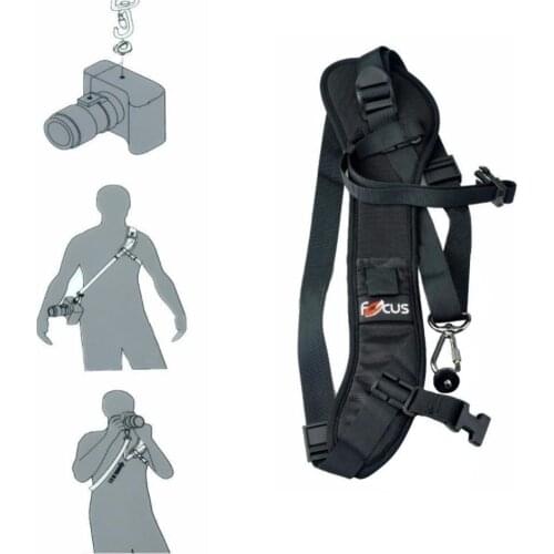 High Quality Focus F-1 Quick Carry Speed Sling soft Sling Belt Shoulder DSLR For Camera Black Strap Neck