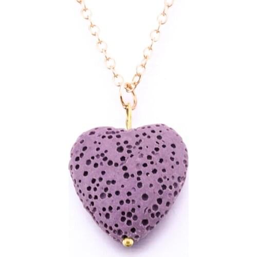 Gold Color Colorful Starfish Lava Stone Necklace Diy Aromatherapy Essential Oil Diffuser Necklace For Women Jewelry