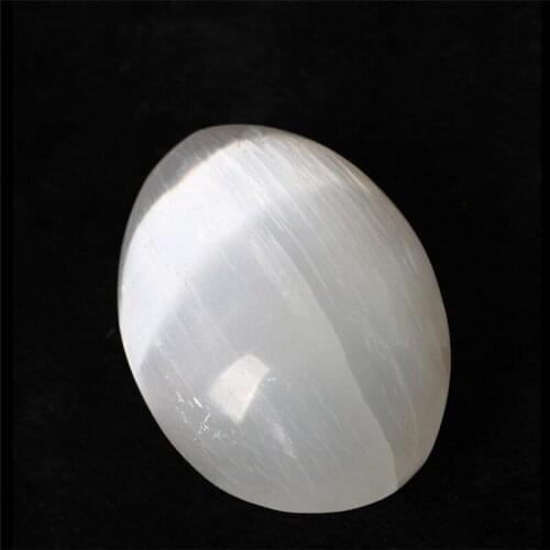 1pcs Gypsum Palm Stone Chatoyancy Crystal Cats Eye Effect Quartz Polished Specimen