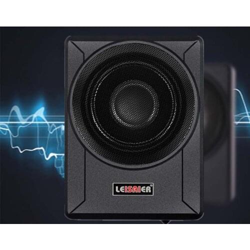 12V Ultra-thin Car Audio Subwoofer Stereo Subwoofer Car Speaker Audio Active Subwoofer Noise Reduction Car Modification 600W