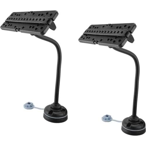 2PCS 360 Degree Swivel Universal Kayak Electronic Fish Finder Mount Base GPS Plate Rotating Boat GPSMAP Supportor Marine