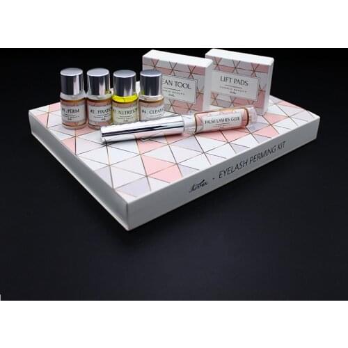 5 sets/lot Professional Mini Eyelash Perming Kit eyelash lift Cilia Tools with Perm Rods Y-Brushes Makeup Tools