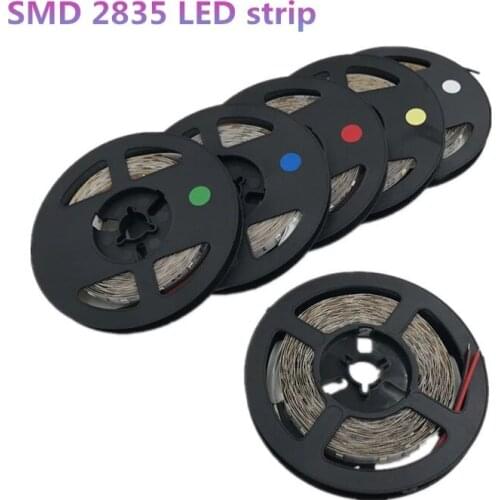 5M 300leds 2835SMD LED Strip High Brightness Nonwaterproof DC 12V 60leds/m Diode Tape Super Bright than 3528 LED Light Strip