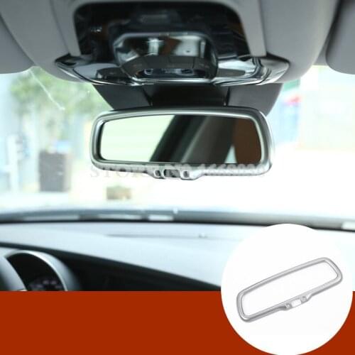 ABS Interior Rear View Mirror Frame Cover Trim 1pcs For Alfa Romeo Giulia 2017-2020 Car accesories interior Car decoration