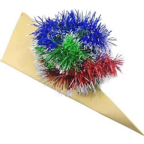 Paper Bag Out Ribbons Magic Tricks Red Blue Green Ribbon Magic Props Stage Magic Props Tools Close Up Street Illusion Gimmick