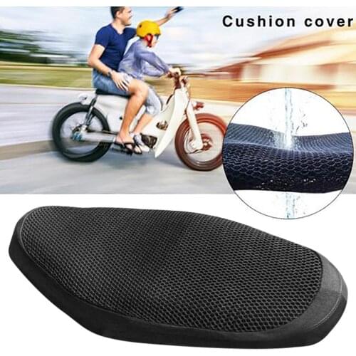 New Motorcycle Scooter Seat Covers Anti-Slip Breathable Summer Cool 3D Mesh Motorcycle Moped Motorbike Scooter Seat Cushion