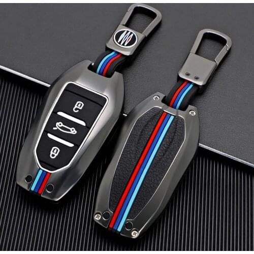 Zinc Alloy Car Remote Key Case Cover For Peugeot 308 408 508 2008 3008 4008 5008 Citroen C4 C4L C6 C3-XR Picasso DS3 DS4 DS5