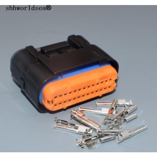 Shhworldsea auto 26 pin female plug electrical 26 way connector MX23A26XF1 MX23A26SF1 car computer version connector PLUG