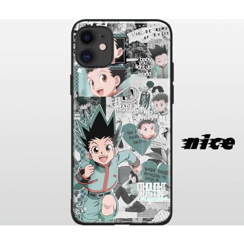 Freecss Gon Hunter x Hunter Anime cover FOR iPhone SE 6s 7 8 x xr xs 11 pro max Samsung s note 10 20 plus glass phone case shell
