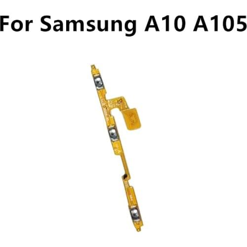 For Samsung A10 A105 Power Volume Side Key Button Flex Cable ON OFF Switch For SAMSUNG A105 Flex Cable Replacement Repair Parts