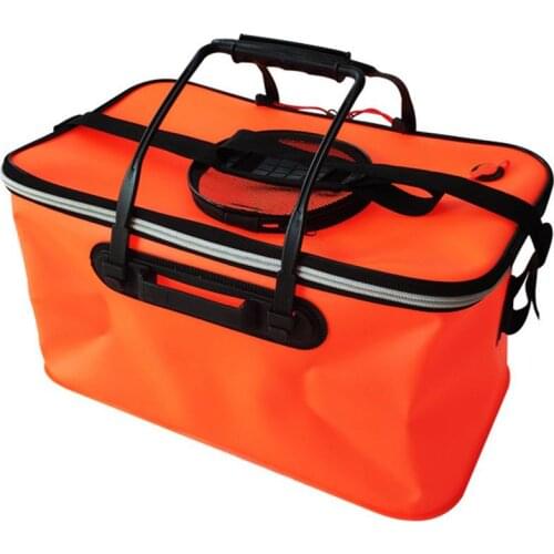 Fishing Bucket Multifunctional Portable Leakproof Fishing Container Folding Fishing Bag Thicken Live Fish Box Tank Bucket Outdoo