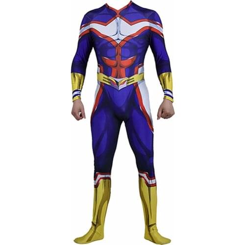 All Might Cosplay Costume My Hero Academia Boku no Hero Academia All Might Costume Jumpsuit Cosplay Uniform Men and Women