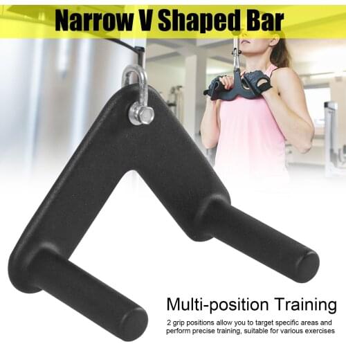 Gym Home Pully Cable Machine Attachments Biceps Triceps Blaster T-bar Handle Grip For Pull Down Rope Rowing Machine Accessories