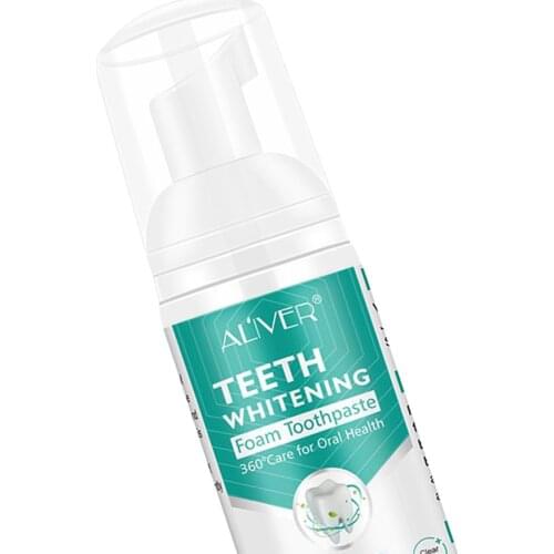 Teeth Whitening Cleaning Baking Soda Mousse Foam Toothpaste Oral Care 60ml