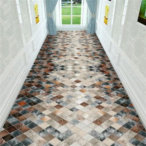 Modern Simple Indoor Entrance Doormat Nordic Geometric Pattern Kitchen Living Room Carpets Bedside Home Decor Corridor Carpet