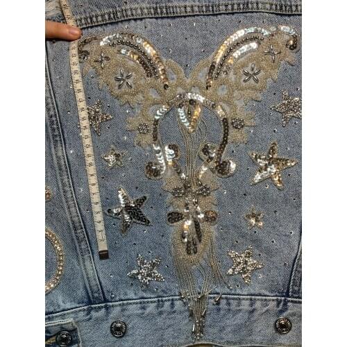 Custom order link for Ally 50pcs iron on back beaded sequin applique include express shipping
