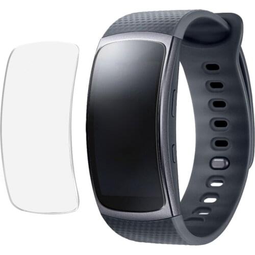 2 pcs TPU Shockproof Bracelet Full Screen Protector for Samsung Gear Fit 2 Pro 5H Hardness Anti-Scratch Smart Watch Accessories