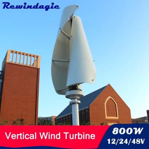 800W 600W 400W Vertical Wind Turbine Permanent Magnet Generator 3 Phase 12V 24V 48V Axis Coreless Generator Homeuse