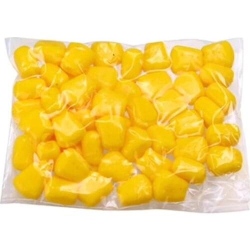 High Quality 50Pcs/Lot Fishing Corn Floating Boilies Flavoured Soft Lure Grass Carp Bait Silicone Soft Plastic Bait Artificial