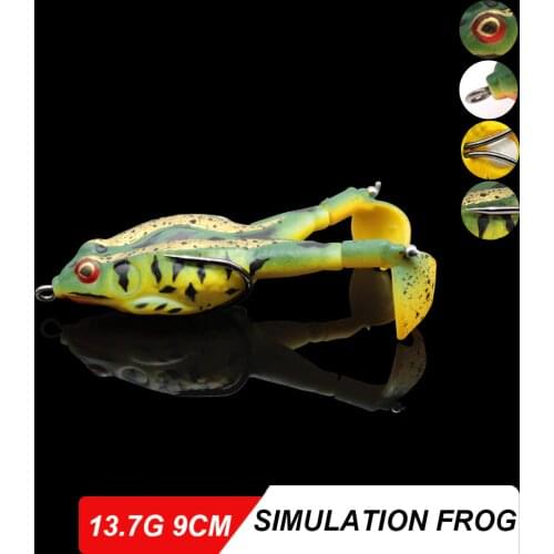 WALK FISH Double Propeller Frog Soft Baits Shad Soft Lure Jigging Fishing Lure Bait Prop Topwater Catfish Silicone Wobblers