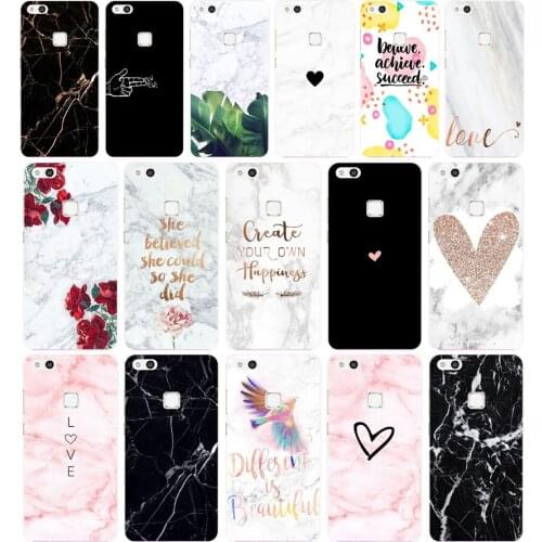 042FG Marble Love Heart Soft Silicone Tpu Cover Case for Honor 9 10 huawei p10 lite y6 prime 2018 mate 10 lite play p smart