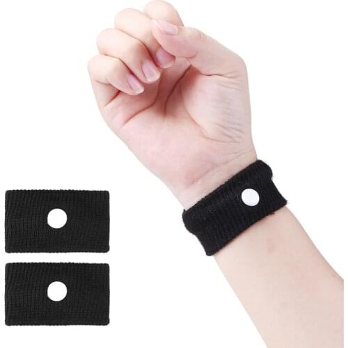 1 pair Anti nausea Wrist Support Sports Safety Wristbands Carsickness Seasick Anti Motion Sickness Wrist Bands