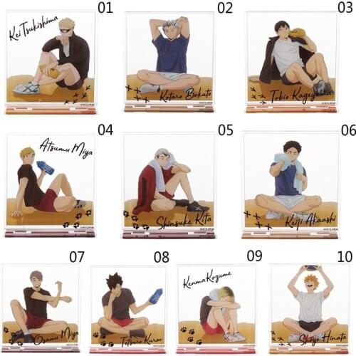 1Pc 14cm Japan Anime Haikyuu!! Cosplay Stand Figure Acrylic Desk Model Plate Decor Action Figure Pendant Toy Gift