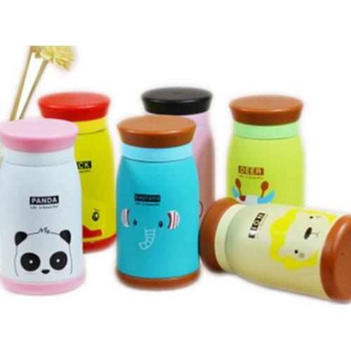 1PC 350ml Thermos Mug Insulated Tumbler Travel Cups Stainless Steel Thermo Vacuum Cup For Office Lovely Animal Pattern KL 3085