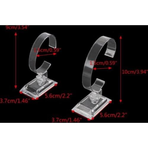 1Pc Clear Acrylic Bracelet Watch Display Holder Stand Rack Retail Shop Showcase N58F