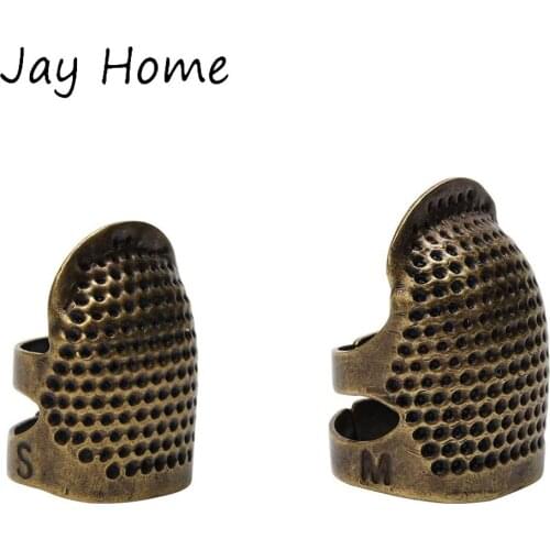 1Pc Sewing Thimble Finger Protector Adjustable Finger Metal Shield Protector Sewing Quilting Craft Accessories DIY Sewing Tools