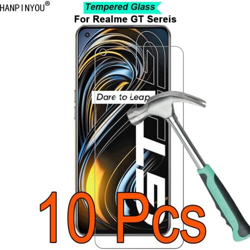 10 Pcs/Lot For Realme GT 5G / Neo / Flash / X7 Max 9H Hardness 2.5D Toughened Tempered Glass Film Screen Protector Protect Guard
