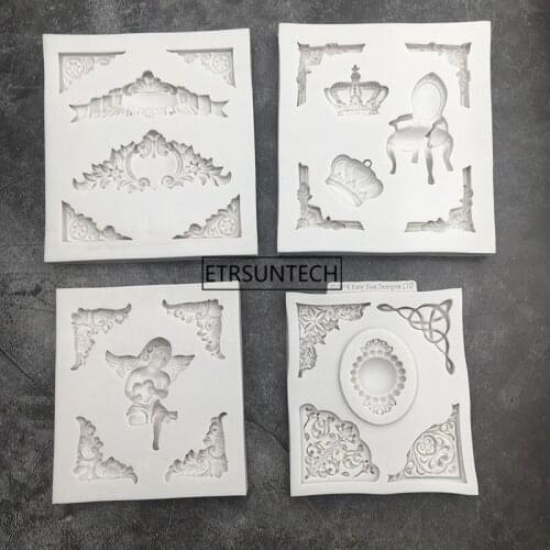 3D Embossed Cake Tool Flower Silicone Mold Romantic Wedding Chocolate Tools Fondant Cake Baking Icing Ice Candy Moulds