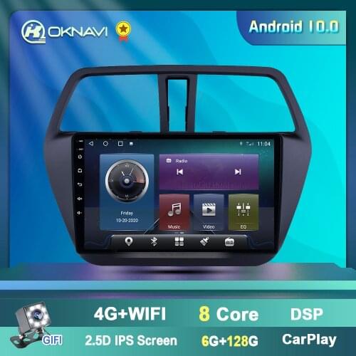9 Inch Android 9.0 Car Multimedia Player For Suzuki S-CROSS 2014 2015 2016 2017 GPS Navigation Radio 2 DIN With Camera No DVD