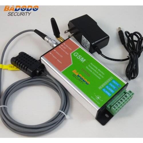 Badodo GSM SMS Temperature Humidity Data Logger Alarm Controller Temp Recorder with Email Log Report Alarm with 3Meters Sensor