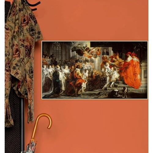 Citon Peter Paul Rubens《The Coronation in Saint-Denis》Canvas Oil Painting Artwork Decorative Picture Wall Decor Home Decoration