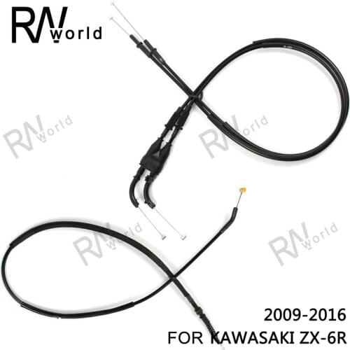 For KAWASAKI ZX-6R ZX6 R 2009 2010 2011 2012 2013 2014 2015 2016 Motorcycle Replacement Throttle Line Clutch Cable Steel Wire