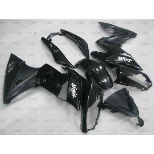 EX 650 2010 Plastic Fairings NINJA 650R 2009 - 2011 Black Abs Fairing for Kawasaki ER-6F 2011 Fairing Kits