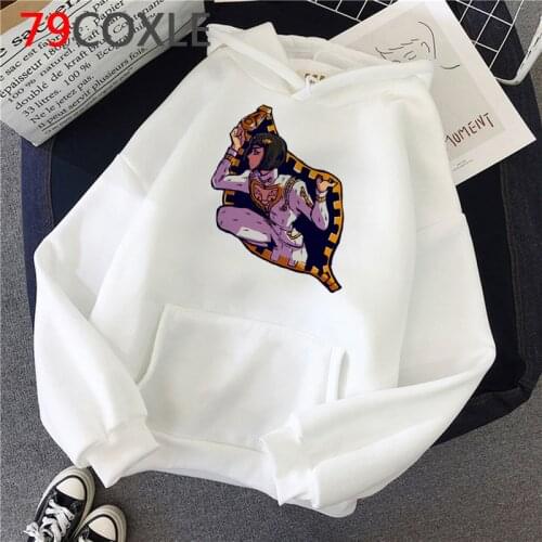 Jojo Bizarre Adventure hoodies male 2021 hip hop anime harajuku male hoody clothing Ulzzang printed