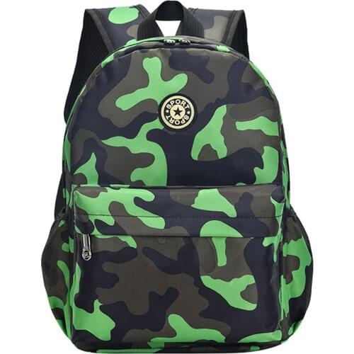Cartoon Camouflage Kids School Backpack For Children School Bag For Kindergarten Girls Boys Baby Student School bags mochila