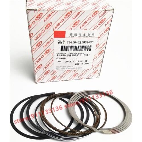 Set Engine Piston Ring For Chery Tiggo 3 Arrizo 7 New A3 M11 J3 E4G16-BJ1004030