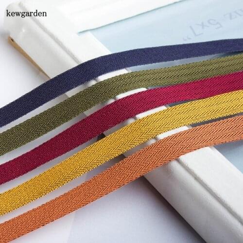 Kewgarden Wave Pattern Polyester Satin Ribbon 10 25 40mm Handmade Tape DIY Brooch Earrings Hair Accessories Packing Webbing 10Y