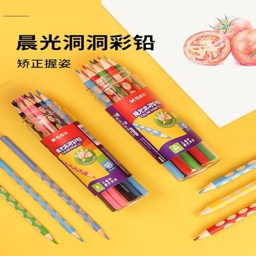 M&G 12PCS/18PCS/36PCS/48PCS Oily Colored Pencils Thick Rod Thin Rod School Supplies Art Supplies Stationery
