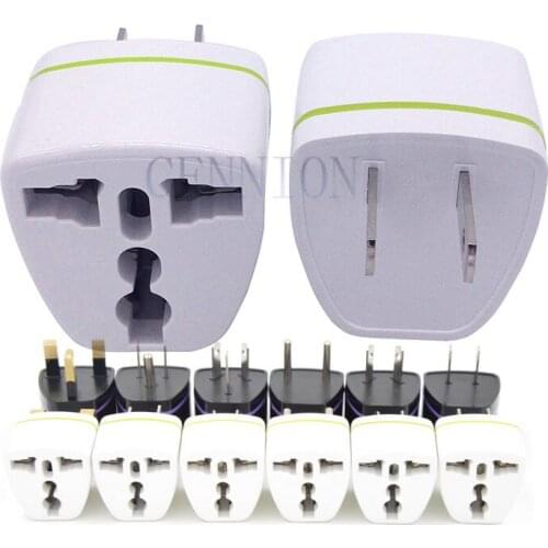 Copper to UK EU AU US DE FR JP CA MX plug AC Power Plug Travel Adapter Converter 50pcs