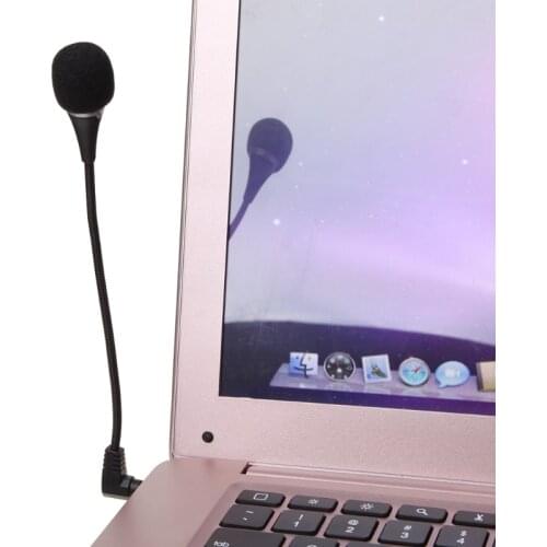 Mini noise reduction flexible microphone game headset voice intercom microphone 3.5mm plug for PC laptop notebook computer