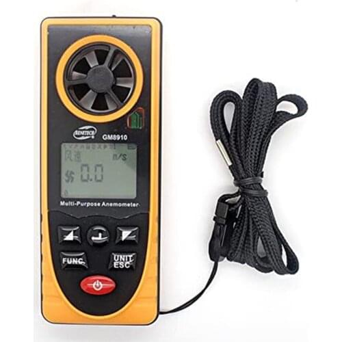 GM8910 multifunctional low price anemometer with wind chill, dew point, barometric pressure tester