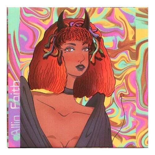 Cartoon girl 1pcs Two-color Glitter powder shining highlight diamond Water light highlight face Brighten makeup powder TSLM1